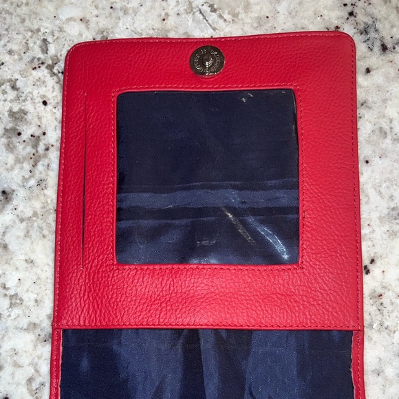 Leather Red Crossbody Bag. - Picture 4 of 7